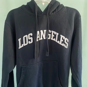 Navy Blue Graphic Hoodie